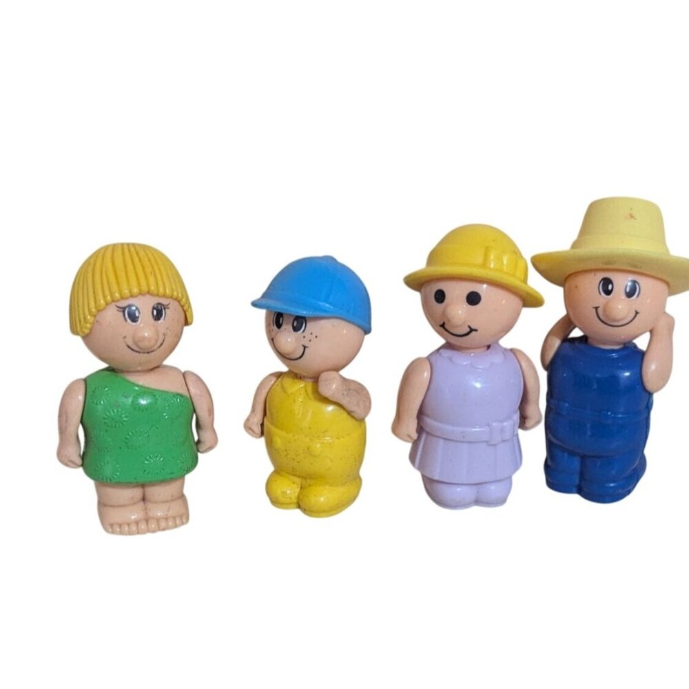 Blue Box My Happy Town Happy‎ Folks Figures 4-Piece Set 3"